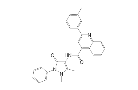 N-(1,5-dimethyl-3-oxo-2-phenyl-2,3-dihydro-1H-pyrazol-4-yl)-2-(3-methylphenyl)-4-quinolinecarboxamide