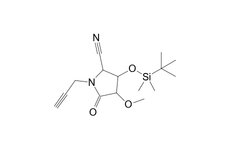 5-Cyano-3-methoxy-4-tert-butyldimethylsiloxy-N-(prop-2-yn-1-yl)pyrrolidin-2-one