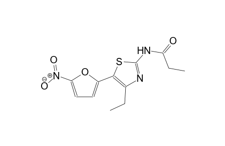 N-[4-ethyl-5-(5-nitro-2-furyl)-1,3-thiazol-2-yl]propanamide