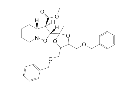 (2R,3R,3aR)-2-(4,5-Bis-benzyloxymethyl-2-methyl-[1,3]dioxolan-2-yl)-hexahydro-isoxazolo[2,3-a]pyridine-3-carboxylic acid methyl ester