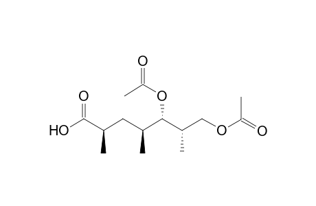 (2R,4S,5S,6S)-5,7-diacetoxy-2,4,6-trimethyl-enanthic acid