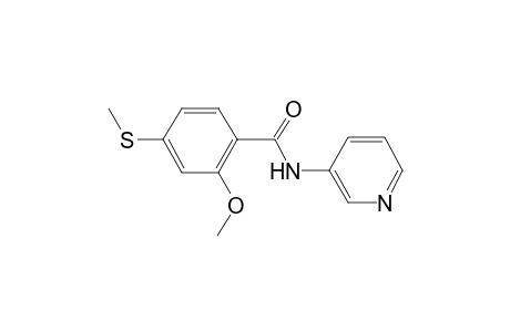 2-methoxy-4-(methylsulfanyl)-N-(3-pyridinyl)benzamide