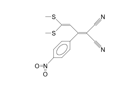 1,1-DICYANO-4,4-BIS-(METHYLTHIO)-2-(4-NITROPHENYL)-1,3-BUTADIEN