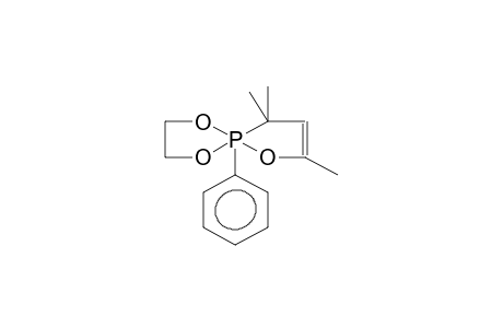 2-PHENYL-2,2-(1,2-ETHYLENEDIOXY)-3,3,5-TRIMETHYL-1,2-OXAPHOSPHOL-4-ENE