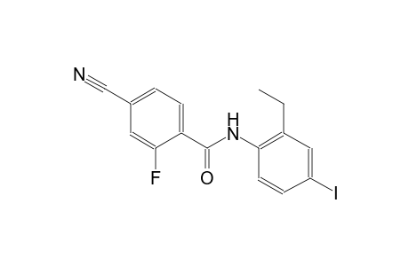 4-cyano-N-(2-ethyl-4-iodophenyl)-2-fluorobenzamide