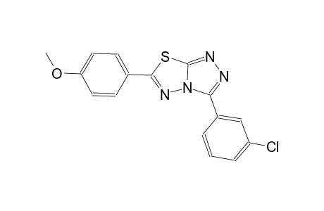 3-(3-chlorophenyl)-6-(4-methoxyphenyl)[1,2,4]triazolo[3,4-b][1,3,4]thiadiazole