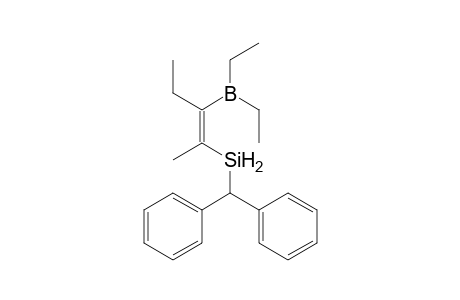 Borane, diethyl[1-ethyl-2-(methyldiphenylsilyl)-1-propenyl]-, (E)-