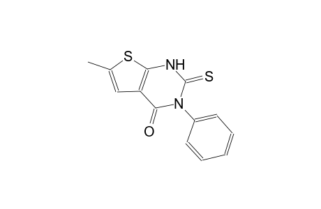 thieno[2,3-d]pyrimidin-4(1H)-one, 2,3-dihydro-6-methyl-3-phenyl-2-thioxo-