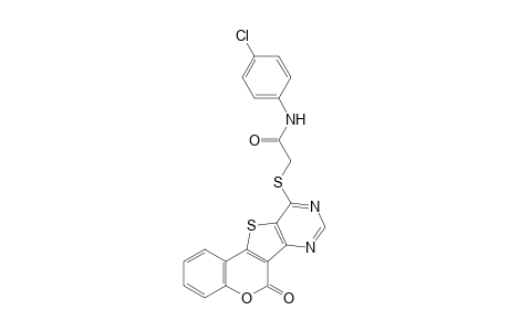 N-(4-Chlorophenyl)-2-((6-oxo-6H-chromeno[3',4':4,5]thieno[3,2-d]pyrimidin-10-yl)thio)acetamide