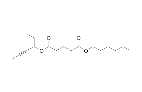 Glutaric acid, hex-4-yn-3-yl hexyl ester