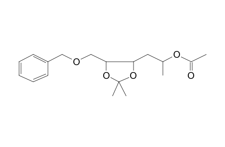 1,3-Dioxolane-4-ethanol, alpha,2,2-trimethyl-5-[(phenylmethoxy)methyl]-, acetate, [4R-[4alpha(R*),5beta]]-