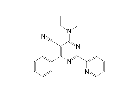 4-(DIETHYLAMINO)-6-PHENYL-2-(2-PYRIDYL)-5-PYRIMIDINECARBONITRILE