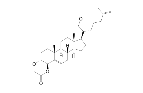 (20R)-CHOLESTA-5,25-DIENE-4-O-ACETYL-3-ALPHA,4-BETA,21-TRIOL