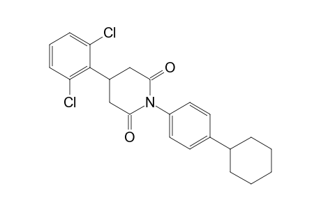 N-(p-cyclohexylphenyl)-3-(2,6-dichlorophenyl)glutarimide