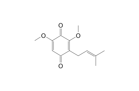 3,5-Dimethoxy-2-(3-methylbut-2-enyl)-1,4-benzoquinone