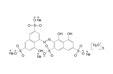 5-[(1,8-DIHYDROXY-3,6-DISULFO-2-NAPHTHYL)AZO]-4-HYDROXY-2,7-NAPHTHALENEDISULFONIC ACID, TETRASODIUM SALT, PENTAHYDRATE