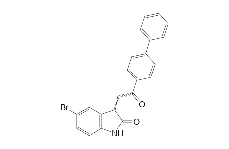 5-bromo-3-(p-phenylphenacylidene)-2-indolinone