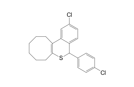 2-Chloro-5-(4-chlorophenyl)-7,8,9,10,11,12-hexahydro-5H-cycloocta[c]-2-benzothiopyran