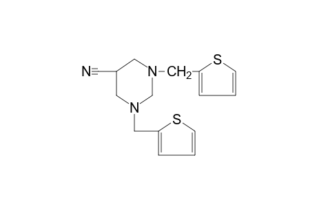 1.3-bis(2-thenyl)hexahydro-5-pyrimidinecarbonitrile