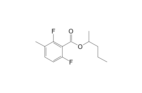 2,6-Difluoro-3-methylbenzoic acid, 2-pentyl ester