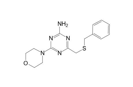 4-[(Benzylsulfanyl)methyl]-6-(4-morpholinyl)-1,3,5-triazin-2-ylamine