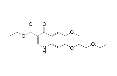 3-(ethoxymethyl)-9-oxo-2,3,6,9-tetrahydro-p-dioxino[2,3-g]quinoline-8-carboxylic acid, ethyl ester