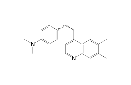 6,7-dimethyl-4-[p-(dimethylamino)styryl]quinoline