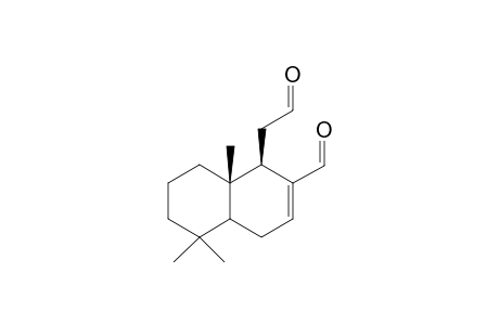 (1R,8aS)-1-(2-ketoethyl)-5,5,8a-trimethyl-1,4,4a,6,7,8-hexahydronaphthalene-2-carbaldehyde