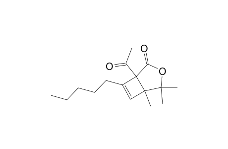 1-Acetyl-4,4,5-trimethyl-7-pentyl-3-oxabicyclo[3.2.0]hept-6-en-2-one