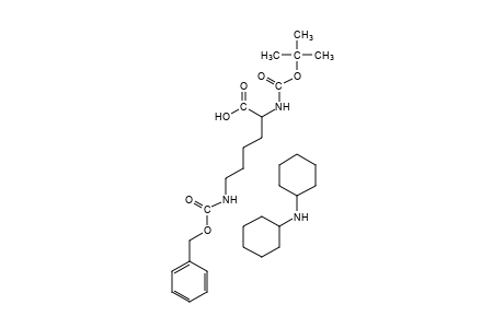 N2,N6-dicarboxy-L-lysine, N6-benzyl N2-tert-butyl ester, compound with dicyclohexylamine(1:1)
