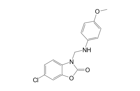 6-Chloro-3-[(4-methoxyanilino)methyl]-1,3-benzoxazol-2(3H)-one