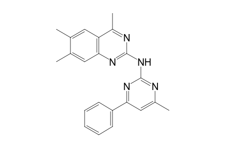 (4-Methyl-6-phenyl-pyrimidin-2-yl)-(4,6,7-trimethyl-quinazolin-2-yl)-amine