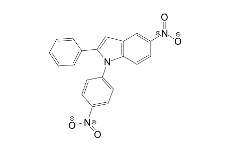 1H-indole, 5-nitro-1-(4-nitrophenyl)-2-phenyl-