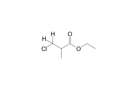 3-chloro-2-methylpropionic acid, ethyl ester