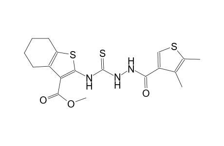 methyl 2-[({2-[(4,5-dimethyl-3-thienyl)carbonyl]hydrazino}carbothioyl)amino]-4,5,6,7-tetrahydro-1-benzothiophene-3-carboxylate