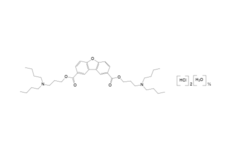 2,8-dibenzofurandicarboxylic acid, bis[3-(dibutylamino)propyl]ester, dihydrochloride, hemihydrate