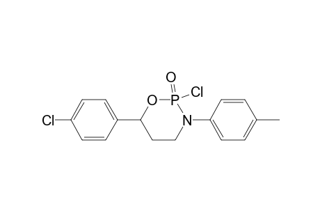 2H-1,3,2-Oxazaphosphorine, 2-chloro-6-(4-chlorophenyl)tetrahydro-3-(4-methylphenyl)-, 2-oxide