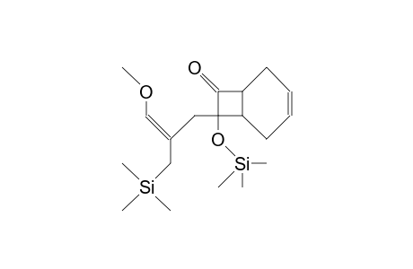 2-Trimethylsilyloxy-3-oxo-2-(3-methoxy-2-trimethylsilylmethyl-2-propenyl)-bicyclo(4.2.0)oct-6-ene