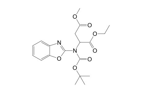 1-ETHYL-4-METHYL-2-[1,3-BENZOXAZOL-2-YL-(TERT.-BUTOXY-CARBONYL)-AMINO]-BUTANE-1,4-DIOATE