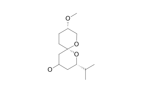 (2S,4rs,6S,9S)-9-Methoxy-2-(1-(methyl)ethyl)-1,7-dioxaspiro[5.5]undecan-4-ol