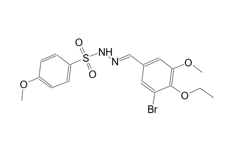 N'-[(E)-(3-bromo-4-ethoxy-5-methoxyphenyl)methylidene]-4-methoxybenzenesulfonohydrazide