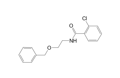 2-Chloranyl-N-(2-phenylmethoxyethyl)benzamide