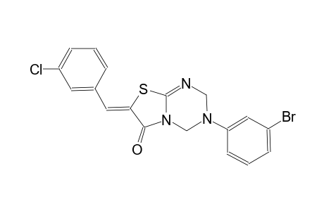 (7Z)-3-(3-bromophenyl)-7-(3-chlorobenzylidene)-3,4-dihydro-2H-[1,3]thiazolo[3,2-a][1,3,5]triazin-6(7H)-one
