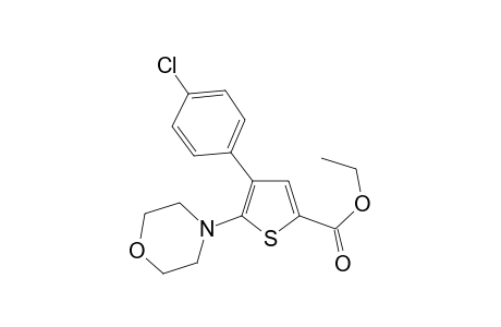 4-(4-Chlorophenyl)-5-morpholin-4-yl-thiophen-2-carboxylic acid, ethyl ester