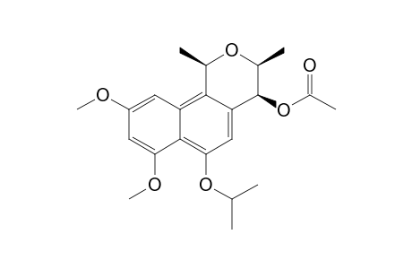 rel-(1R,3S,4S)-4-Acetoxy-3,4-dihydro-6-isopropoxy-7,9-dimethoxy-1,3-dimethylnaphtho[1,2-c]pyran