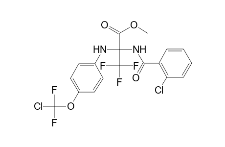 alanine, N-(2-chlorobenzoyl)-2-[[4-(chlorodifluoromethoxy)phenyl]amino]-3,3,3-trifluoro-, methyl ester