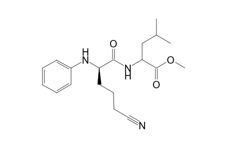 methyl 2-[[(2R)-2-anilino-5-cyano-pentanoyl]amino]-4-methyl-pentanoate