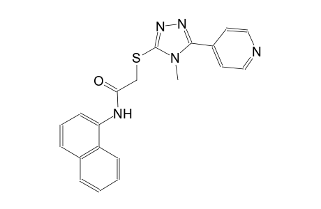 2-{[4-methyl-5-(4-pyridinyl)-4H-1,2,4-triazol-3-yl]sulfanyl}-N-(1-naphthyl)acetamide