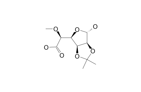 (2S)-2-[(3aS,4S,6S,6aS)-2,2-dimethyl-4-oxidanyl-3a,4,6,6a-tetrahydrofuro[3,4-d][1,3]dioxol-6-yl]-2-methoxy-ethanoic acid