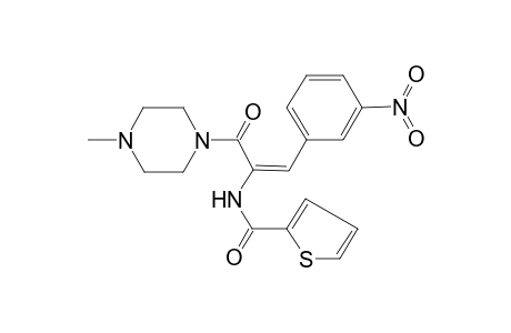 N-[(E)-1-(4-methylpiperazine-1-carbonyl)-2-(3-nitrophenyl)vinyl]thiophene-2-carboxamide